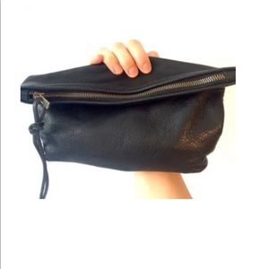 SORD one of kind custom made clutch forest green